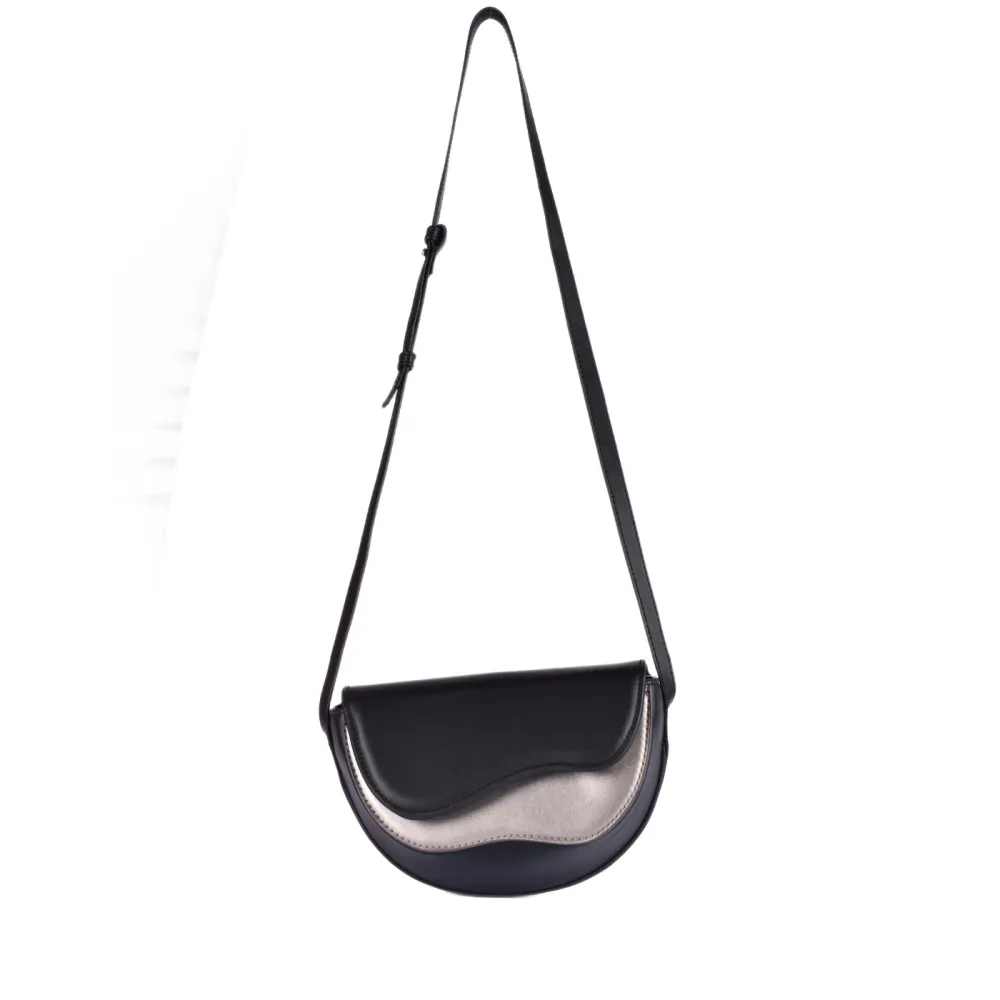 Contemporary Leather Compact Crossbody Bag
