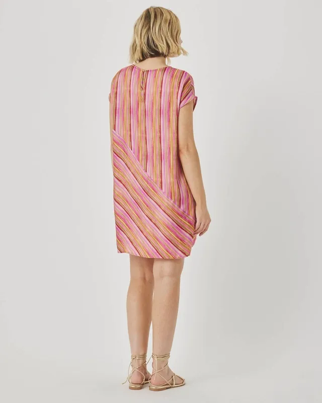 Relaxed Stripe Mini Dress