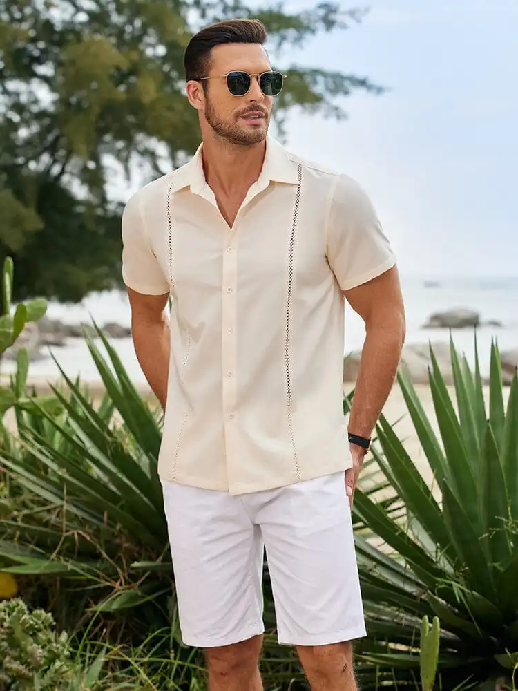 Summer Cuban Guayabera Shirt