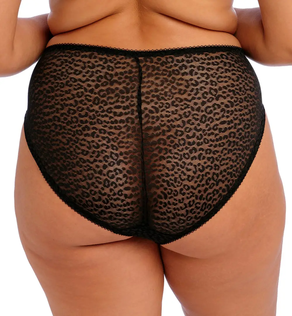 Classic High-Waist Lace Floral High-Leg Brief Panty