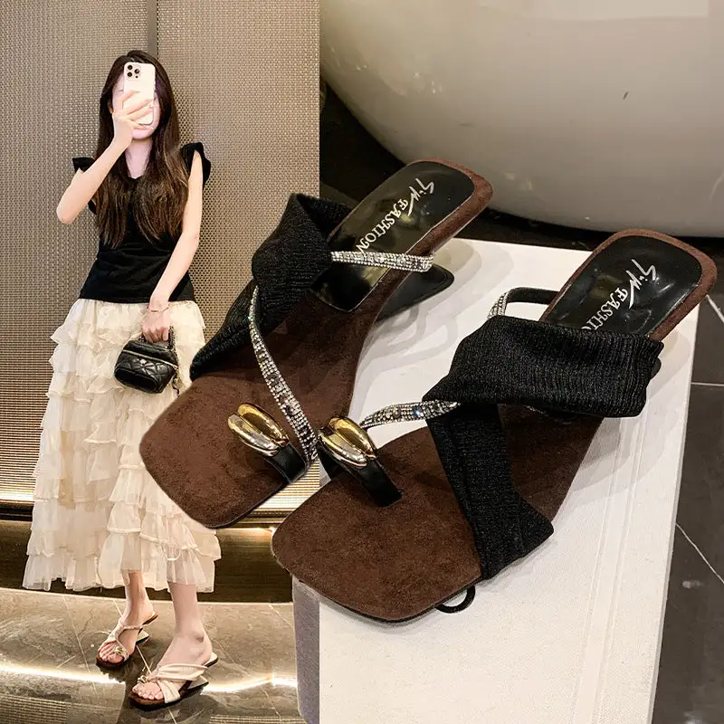 Rhinestone Detail Sandals