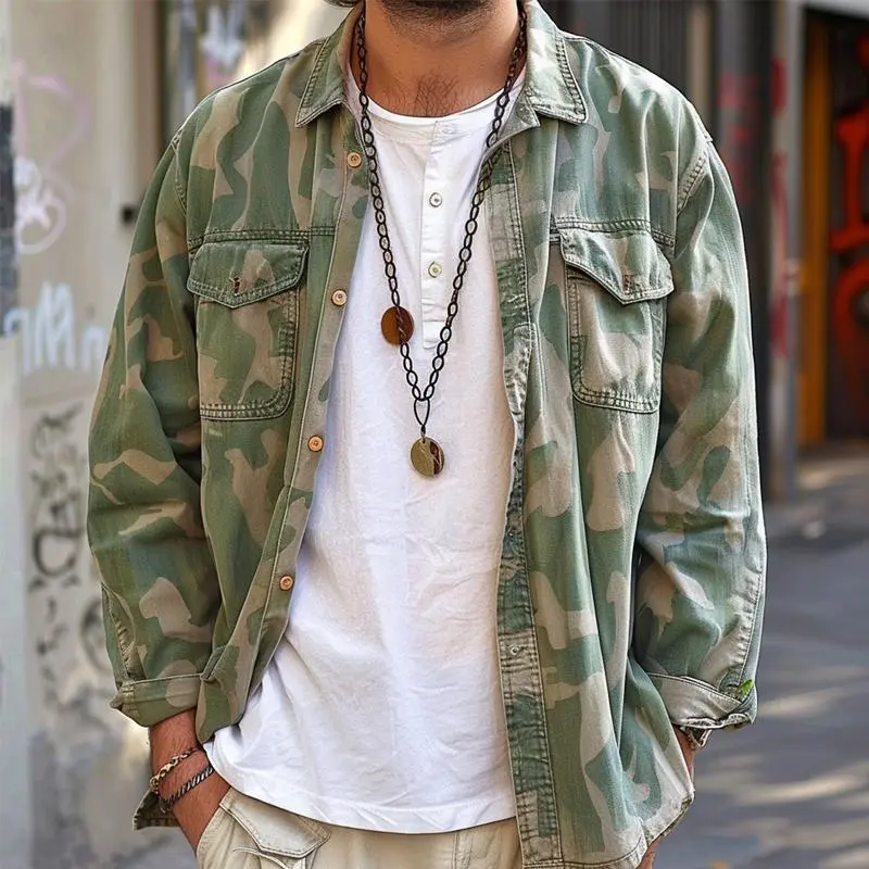 Tailored Utility Camo Jacket