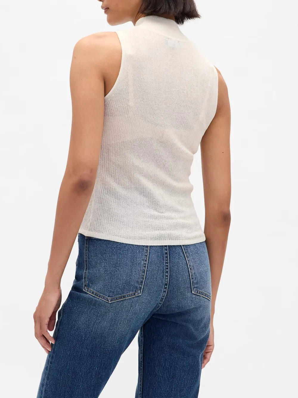 Slim Fit Sleeveless Sweater