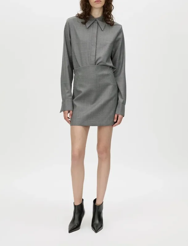 Charcoal Mini Skirt