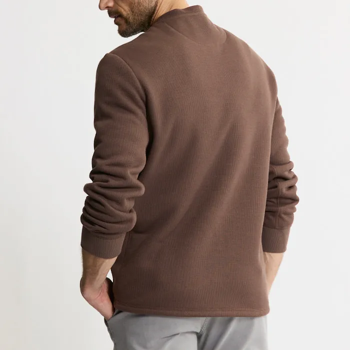 Sherpa Bonded Waffle Long Sleeve Henley