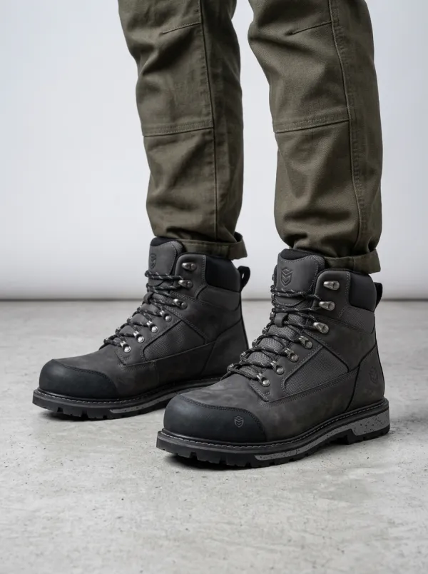 Unisex Waterproof Work Boots with Construction
