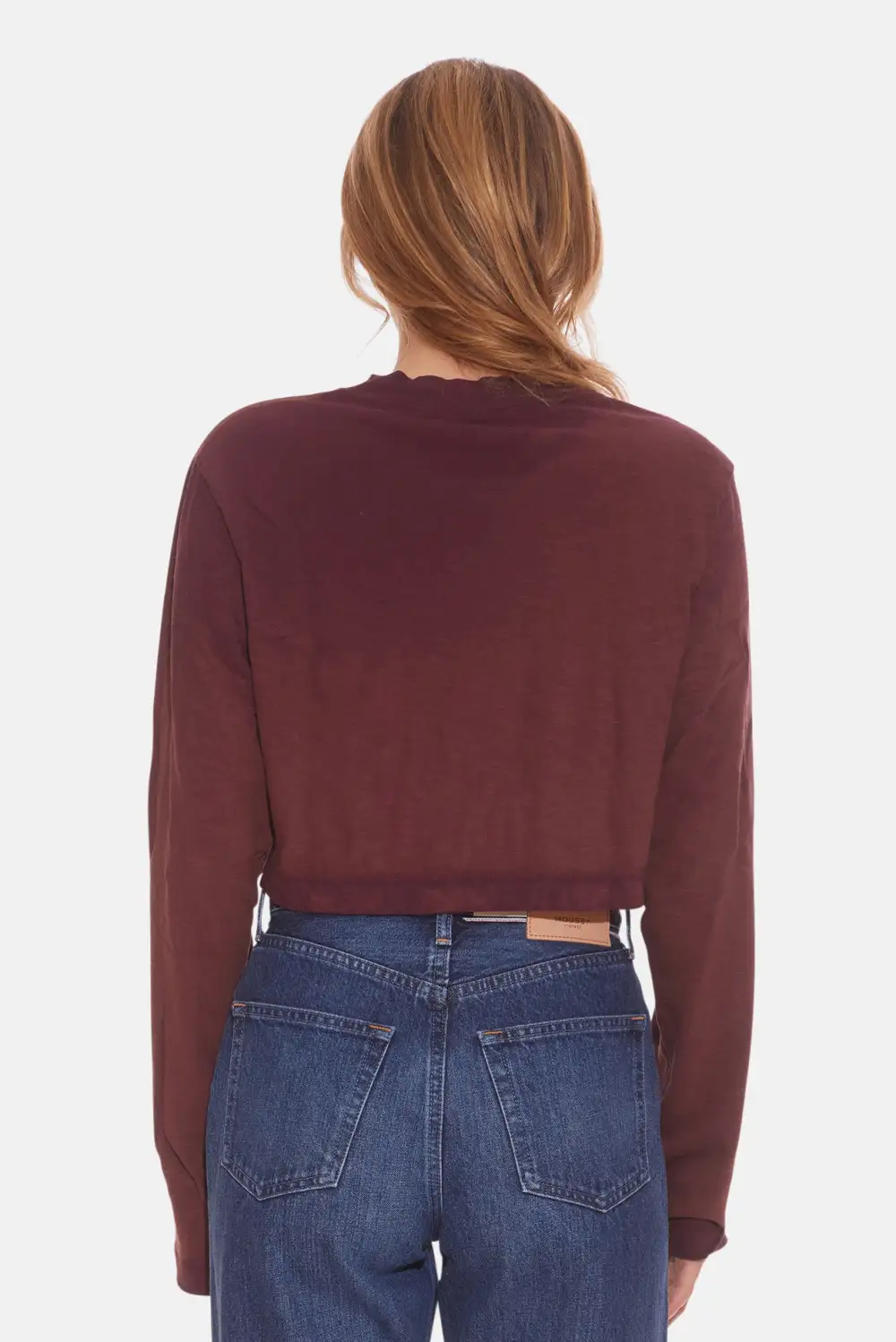 Long Sleeve Cotton Denim Long Sleeve Top