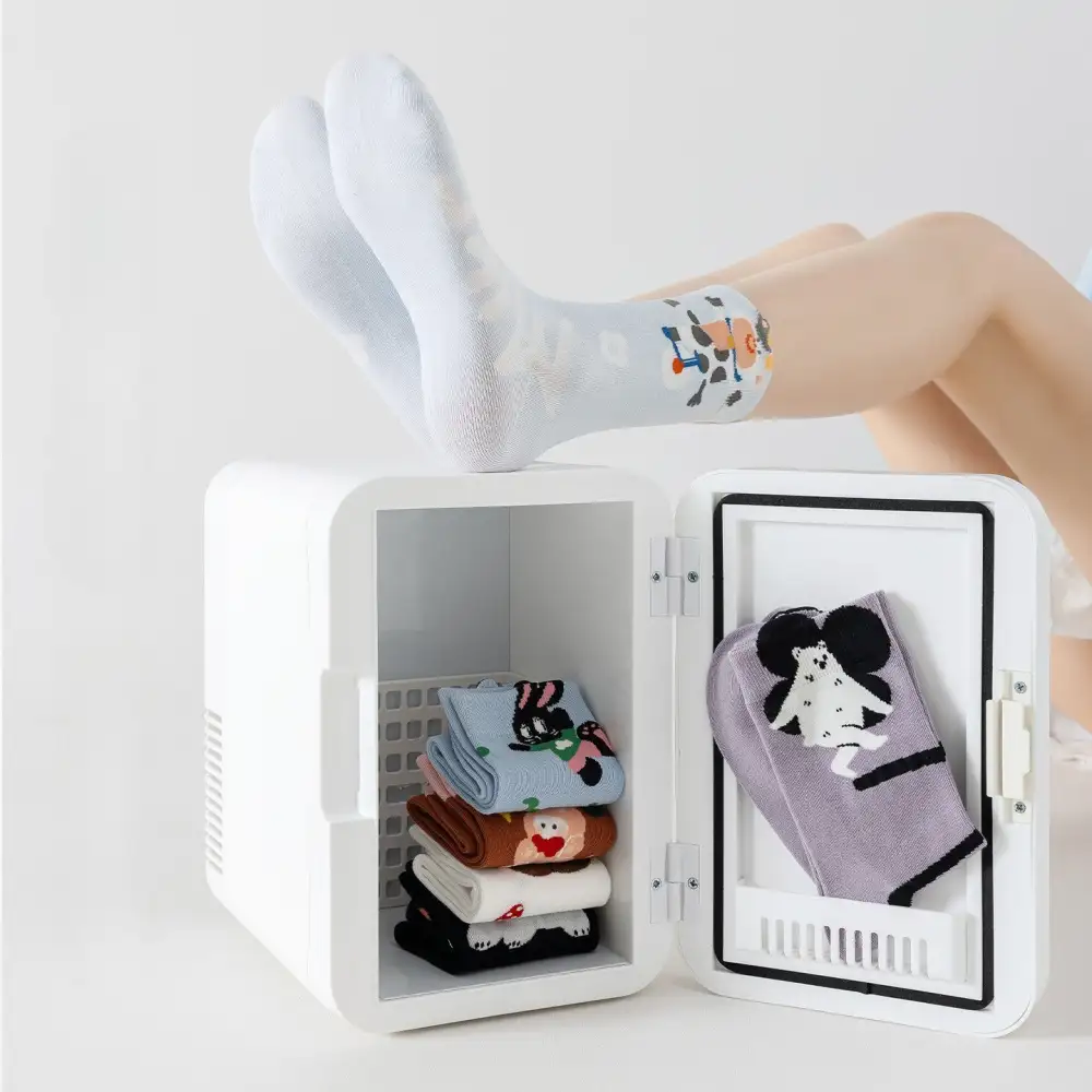 Bear Striped Crew Socks