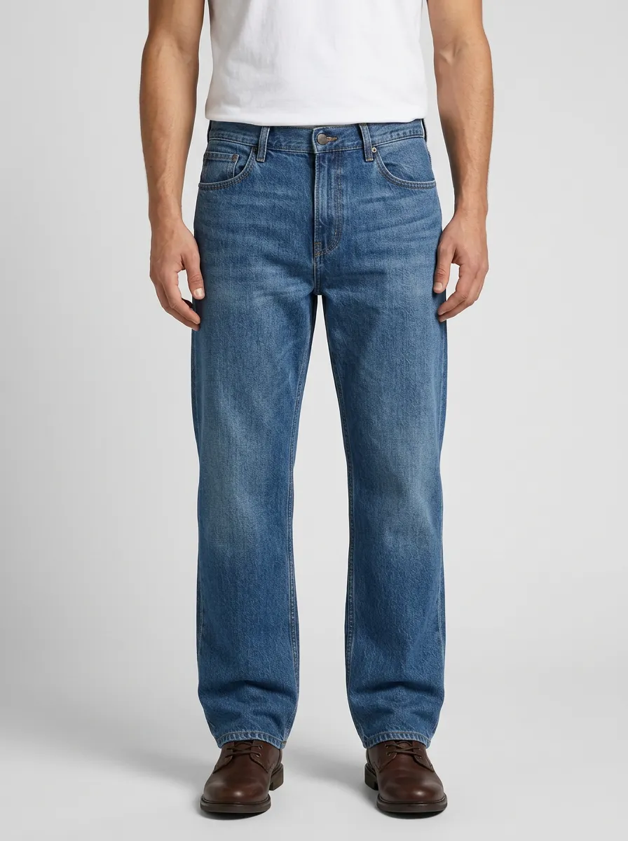 Straight Leg Rise Jeans