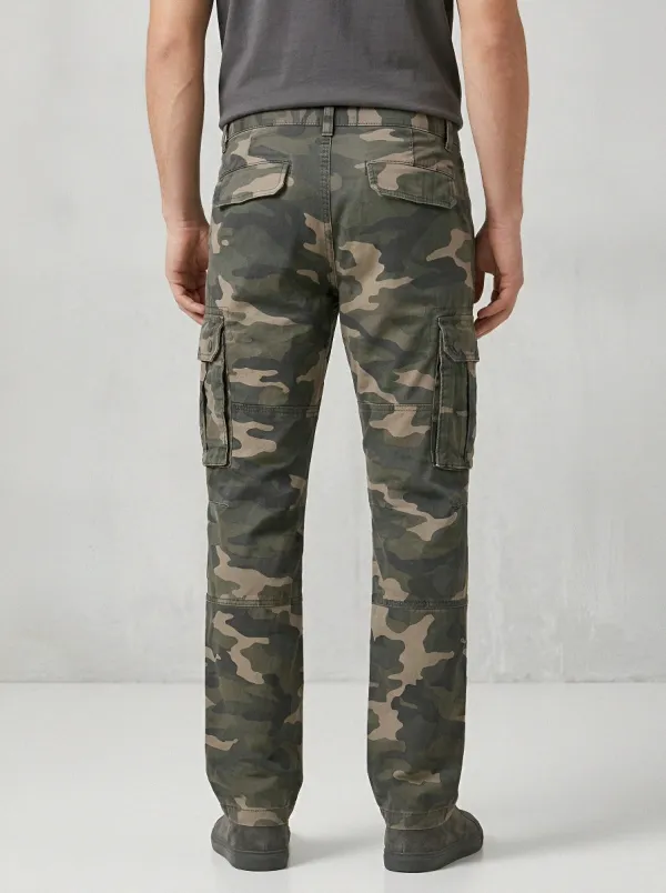 Military-Inspired Camouflage Tactical Camouflage Cargo Pants