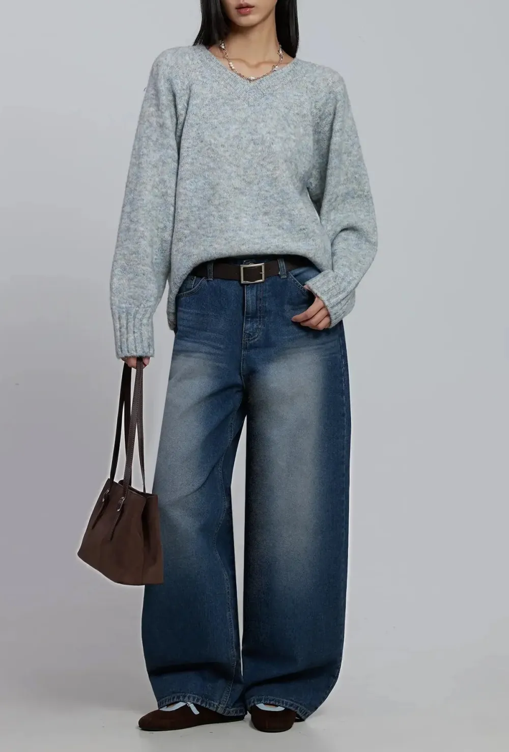 Wide Leg Balloon Jeans