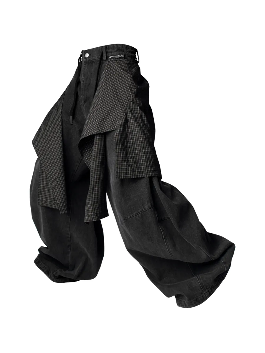 Barrel-Leg Denim Jeans