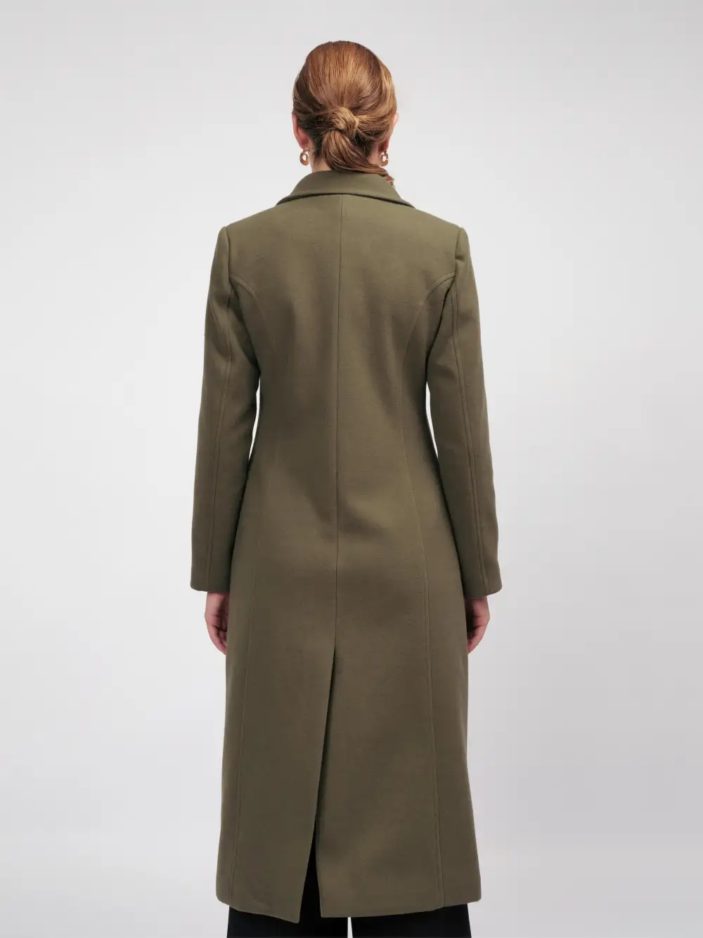 Long Buttoned Warm Coat