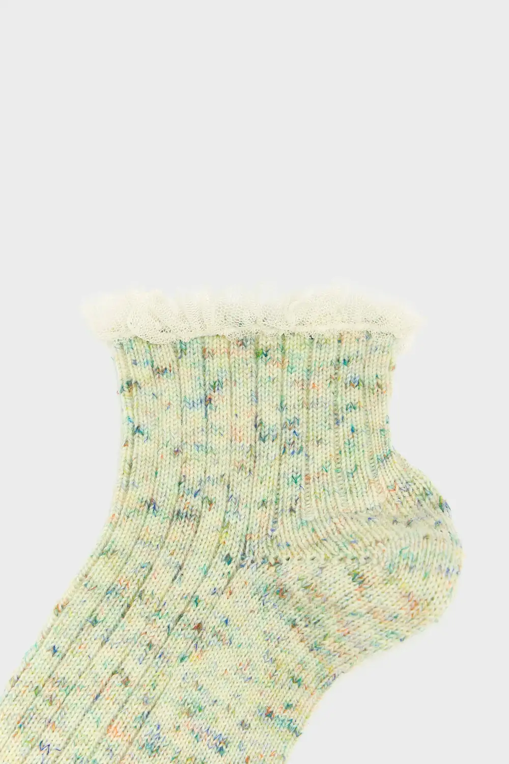 Wool Ribbed Casual Socks
