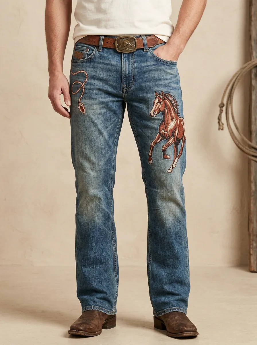 Everyday Cowboy Horse Heritage Look Men's Western Jeans