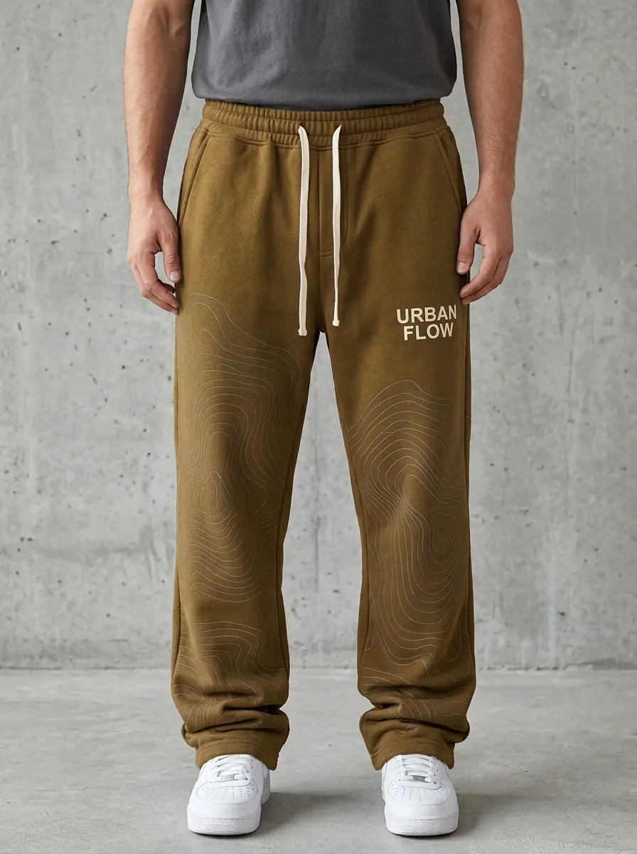 Streetwear Sweatpants Topographic Men's Sweatpants