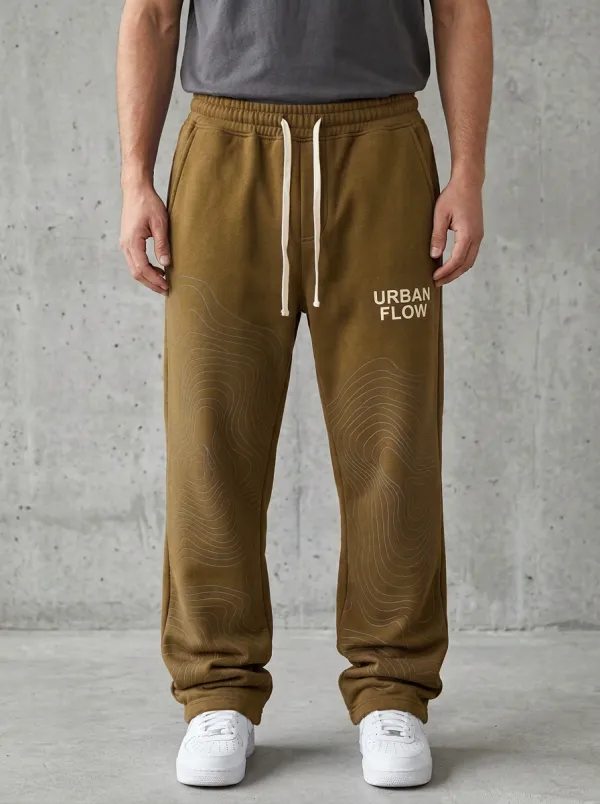 Streetwear Sweatpants Topographic Men's Sweatpants