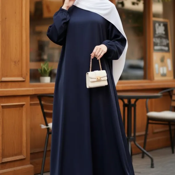 Refined Flowing Modest Maxi Dress
