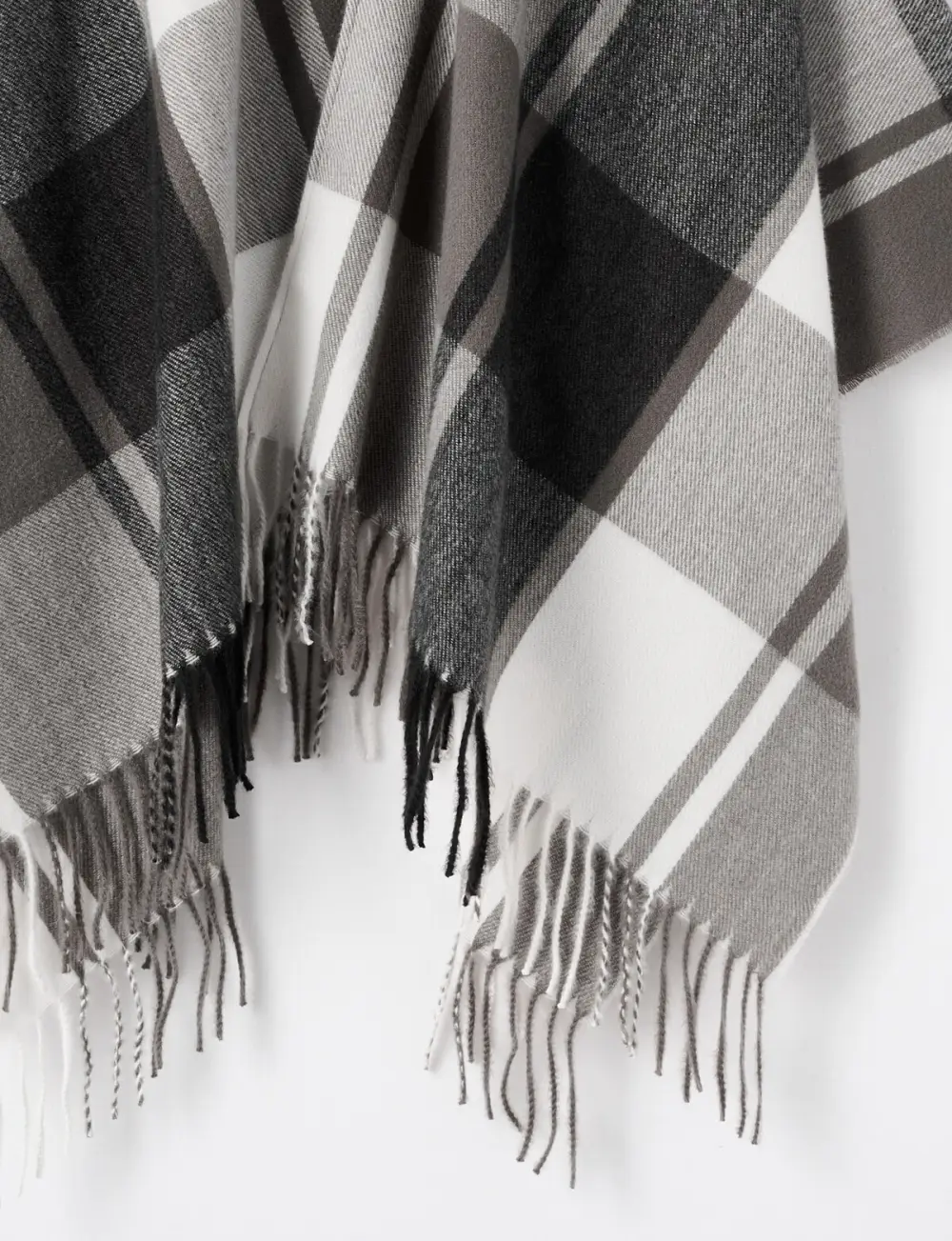 Fashionable Contrast Plaid Soft Scarf