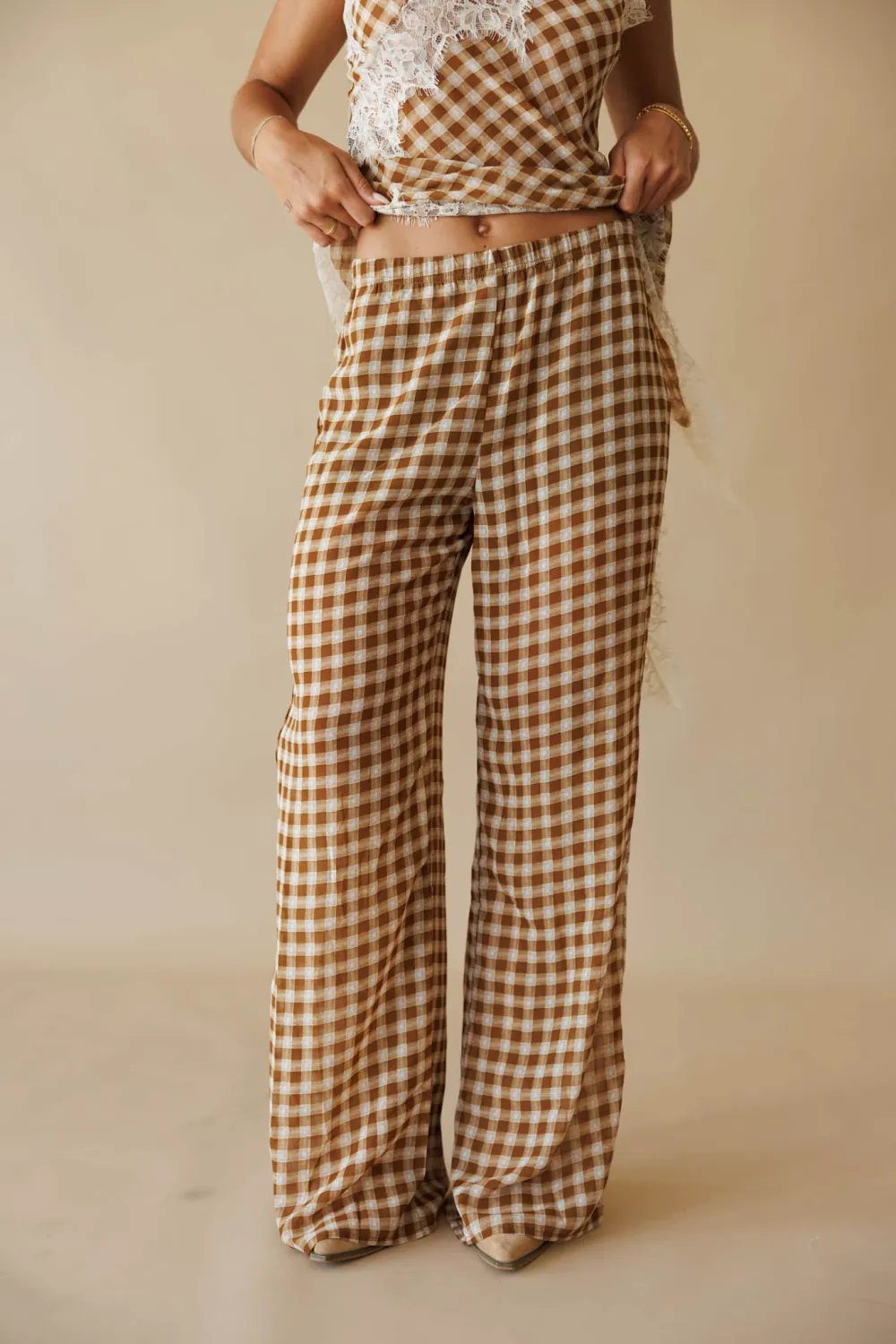 Women's Gingham Pants