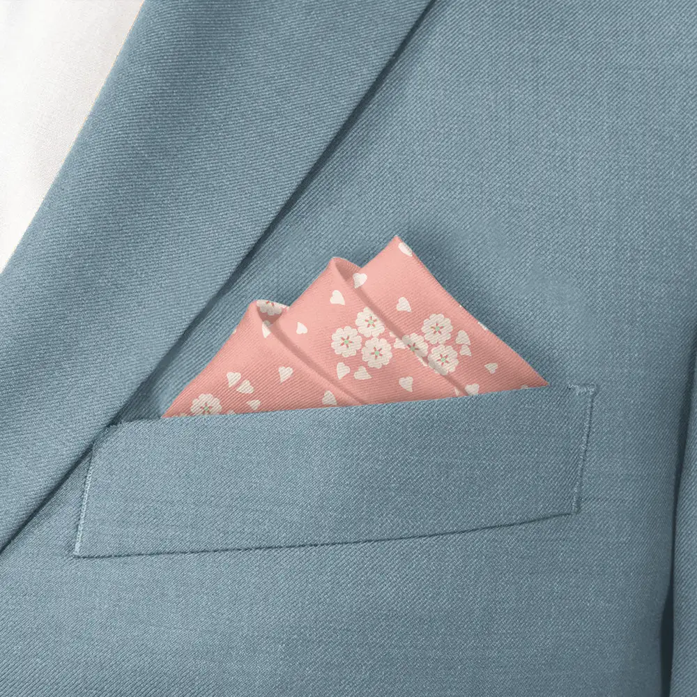 Elegant Classic Floral Pocket Square