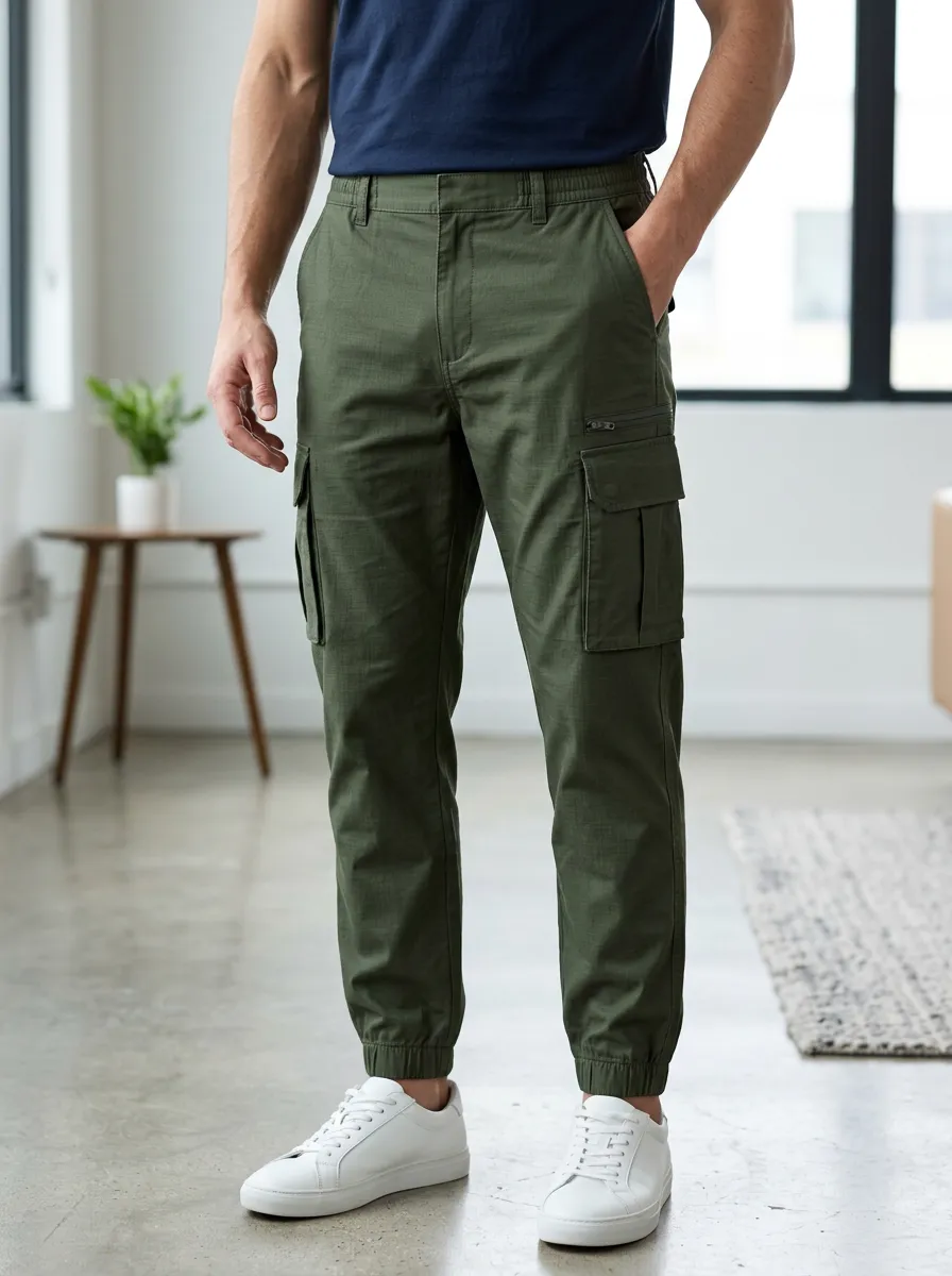 Men's Utility Cargo Joggers Knit