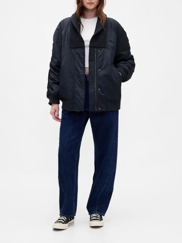 Back Pleated Waterproof Jacket