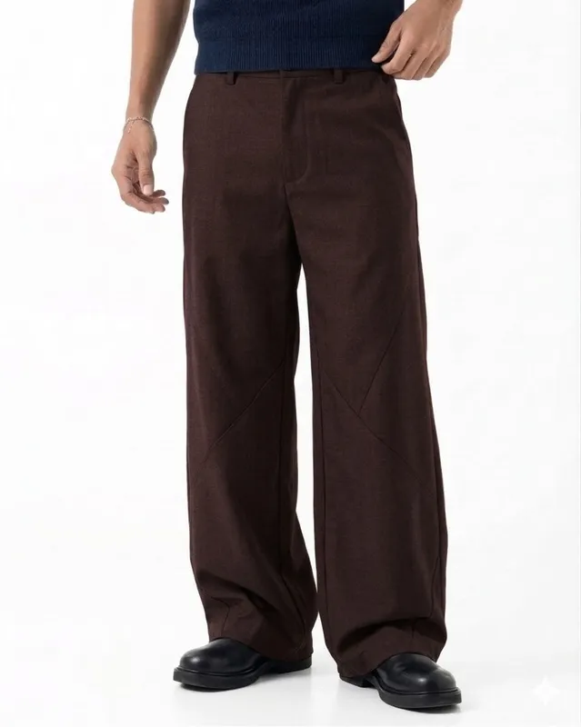 Pleated Straight Pants