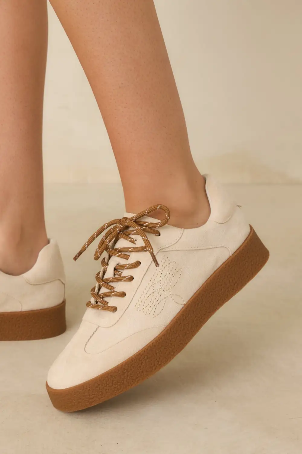 Suede Lace Up Sneakers