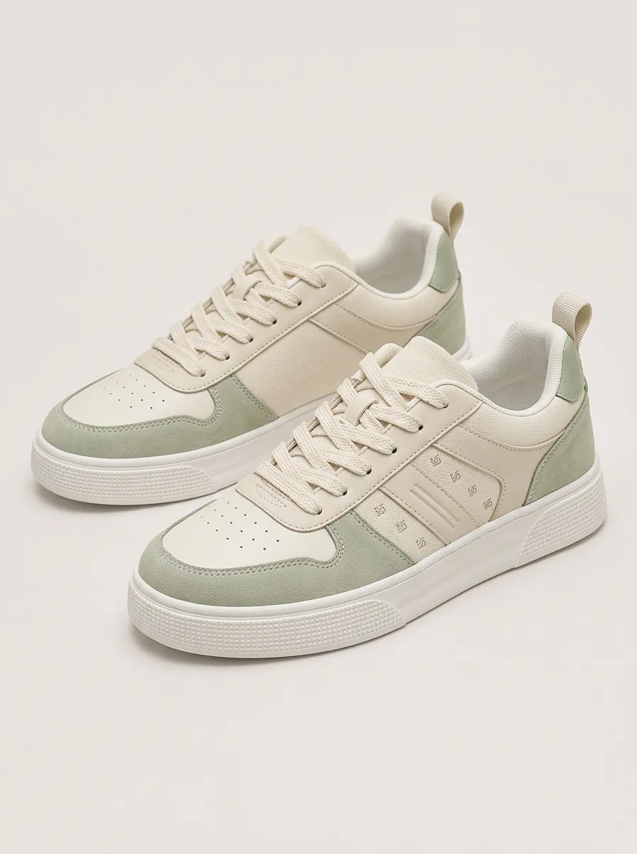 Men's Casual Colorblock Skate Shoes
