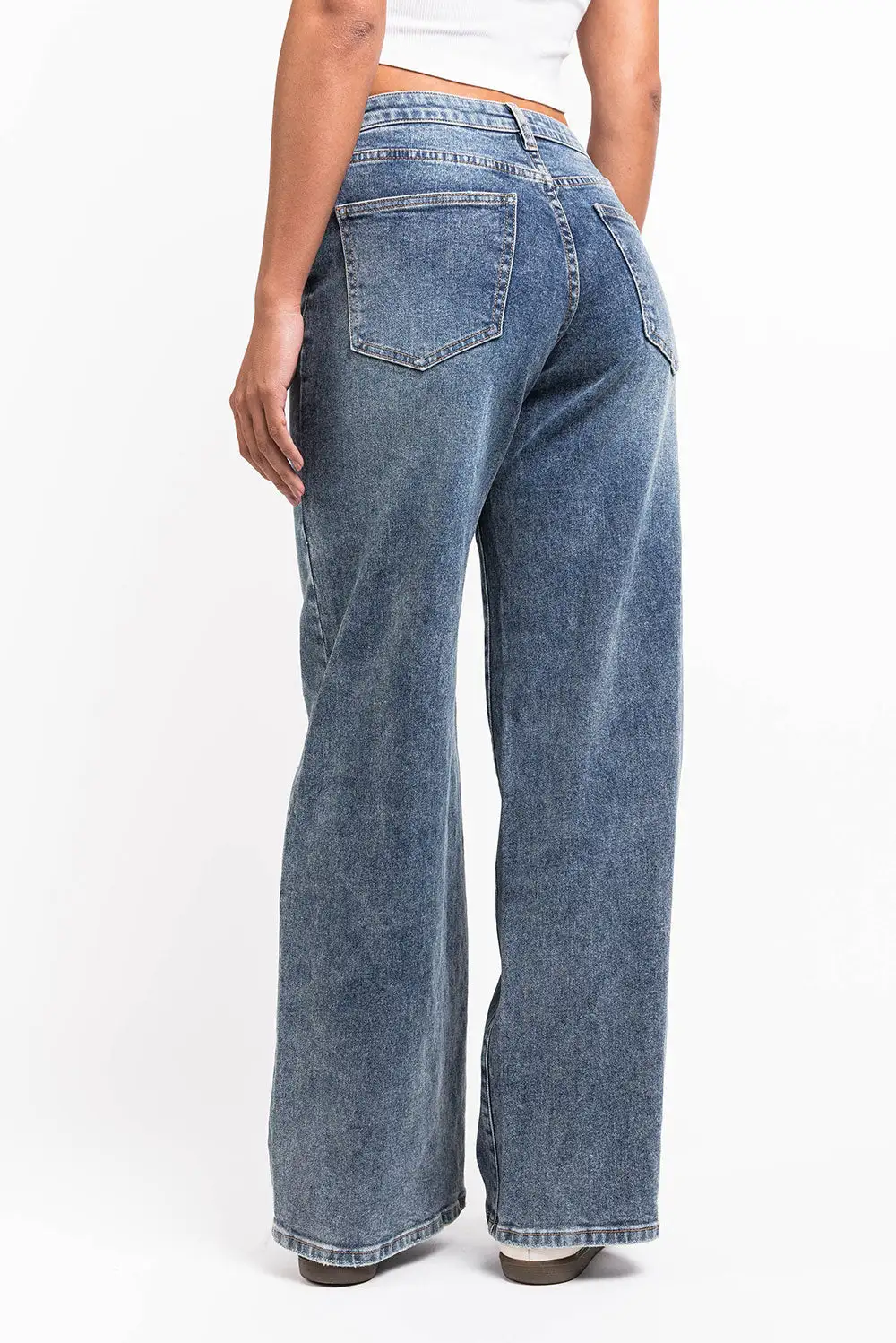 Daytime Mid Rise Wide Leg Jeans