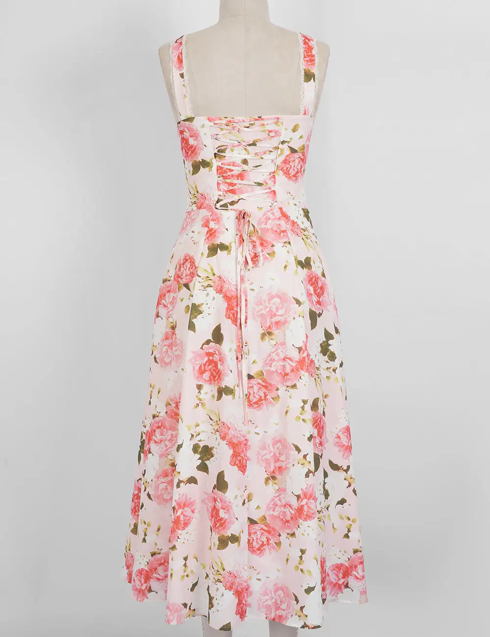 Elegant Sweetheart Neck Midi Dress