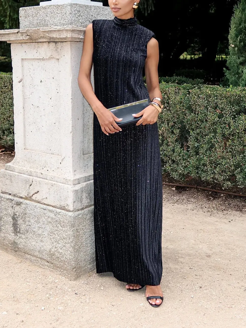 Sequin Flowing Maxi Gown
