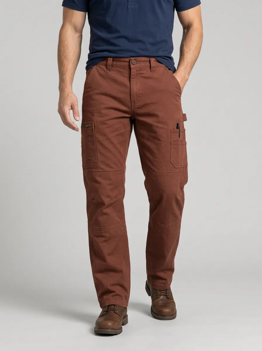Men's Streamlined Multi-Pocket Utility Work Pants