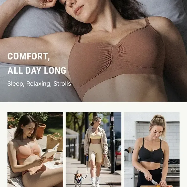 2026🔥FeelinGirl Women's Wireless Comfort Bra - Up to 44DD