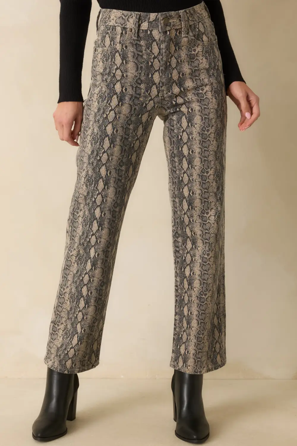 For Days Like This Snakeskin Cotton Stretch Jeans