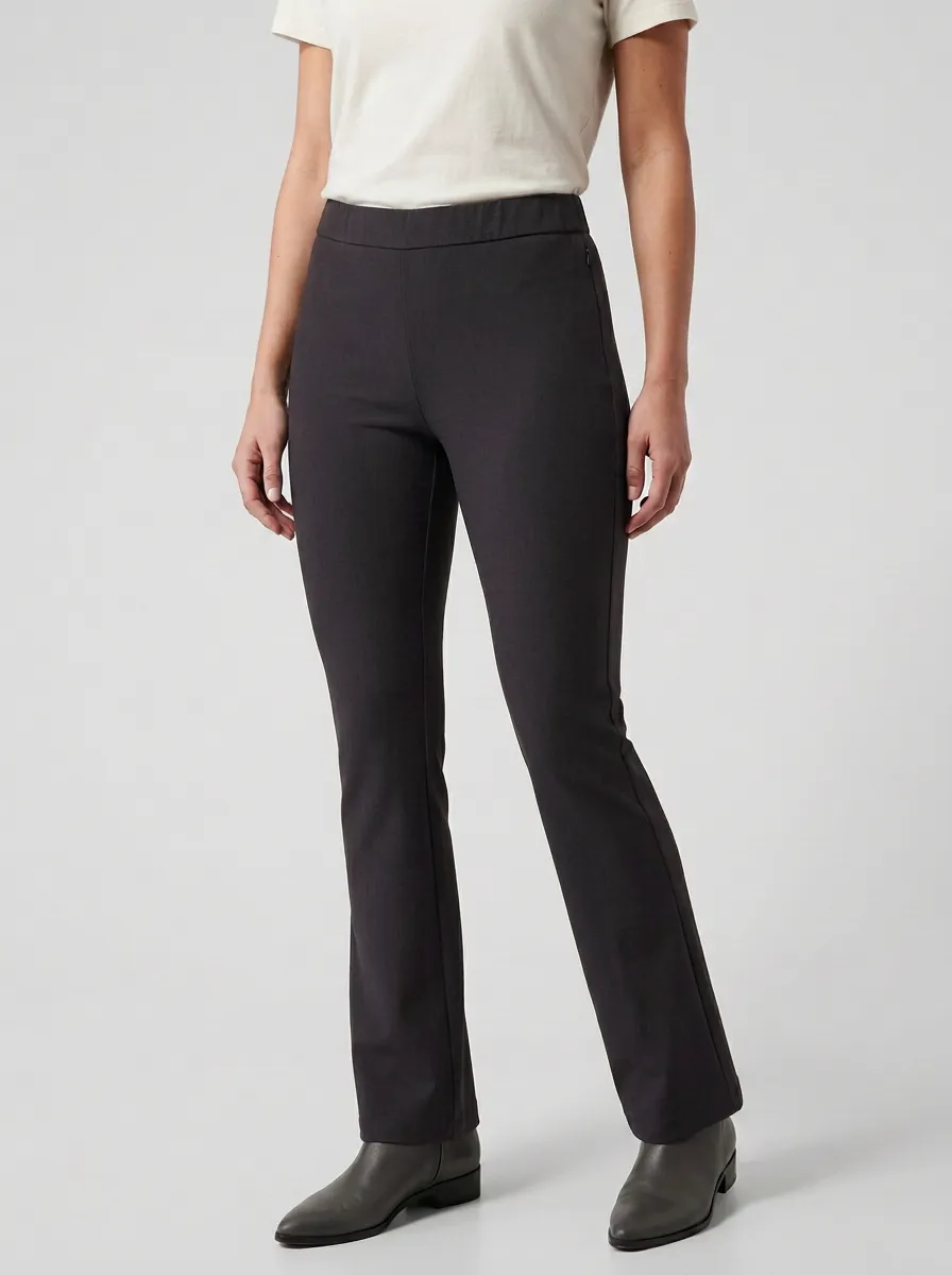 Clean-Look Mid-Rise Stretch Women's Stretch Mid-Rise Pants