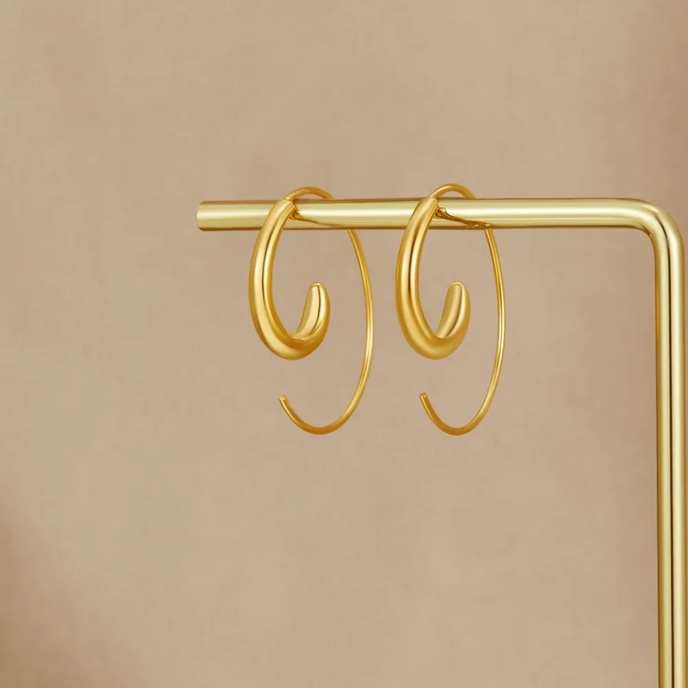 Spiral Hoop Earrings