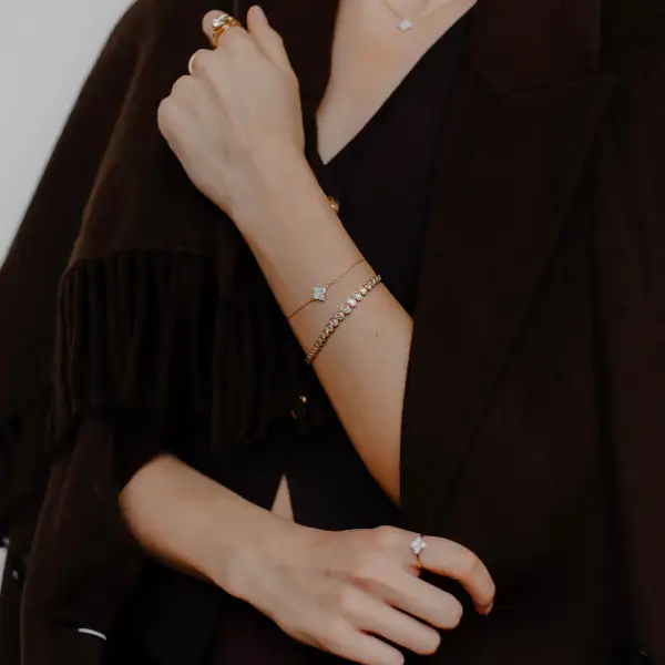 Diamond Oval Bracelet