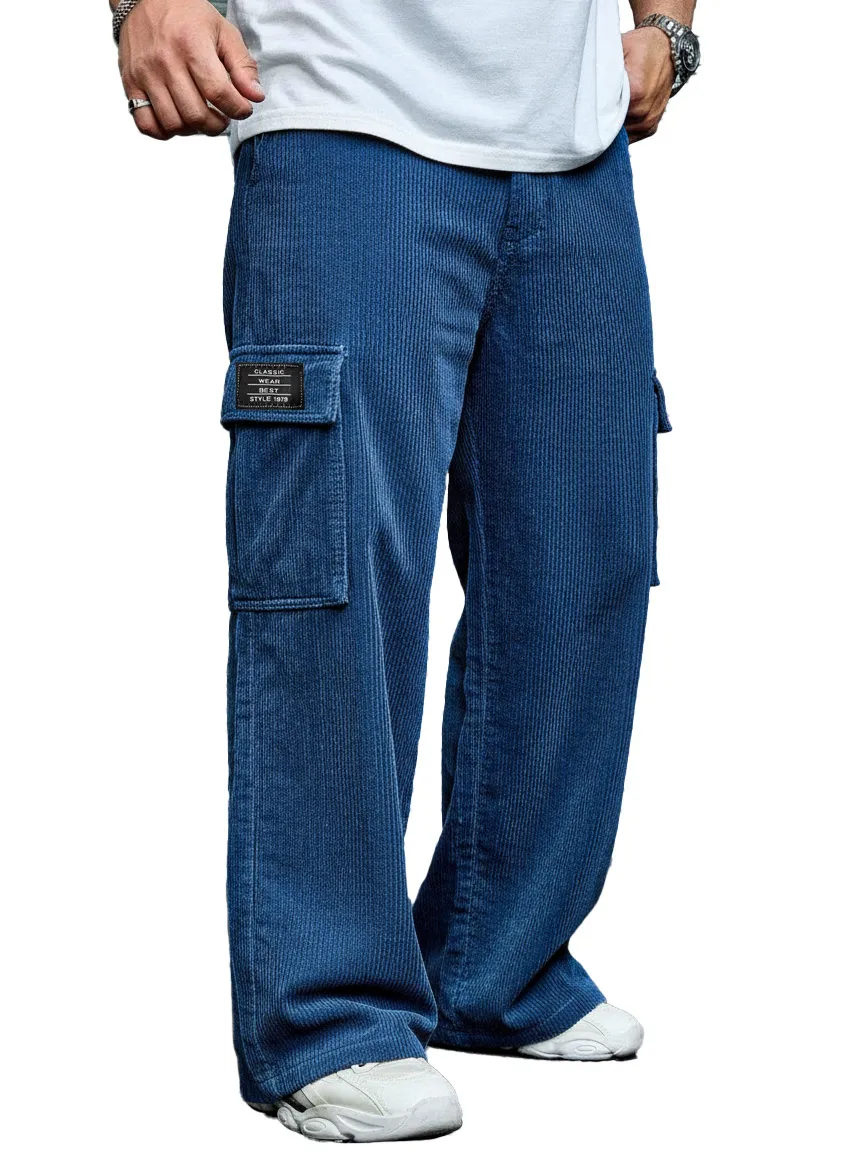 Corduroy Pocket Relaxed Trousers