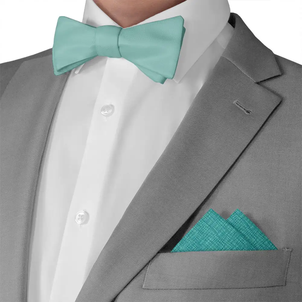 Distinctive Modern Plaid Textured Pocket Square