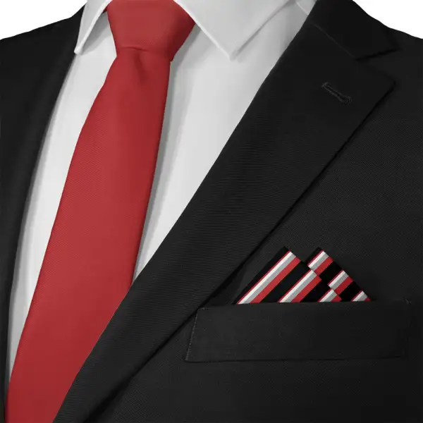 Distinctive Elegant Striped Pocket Square