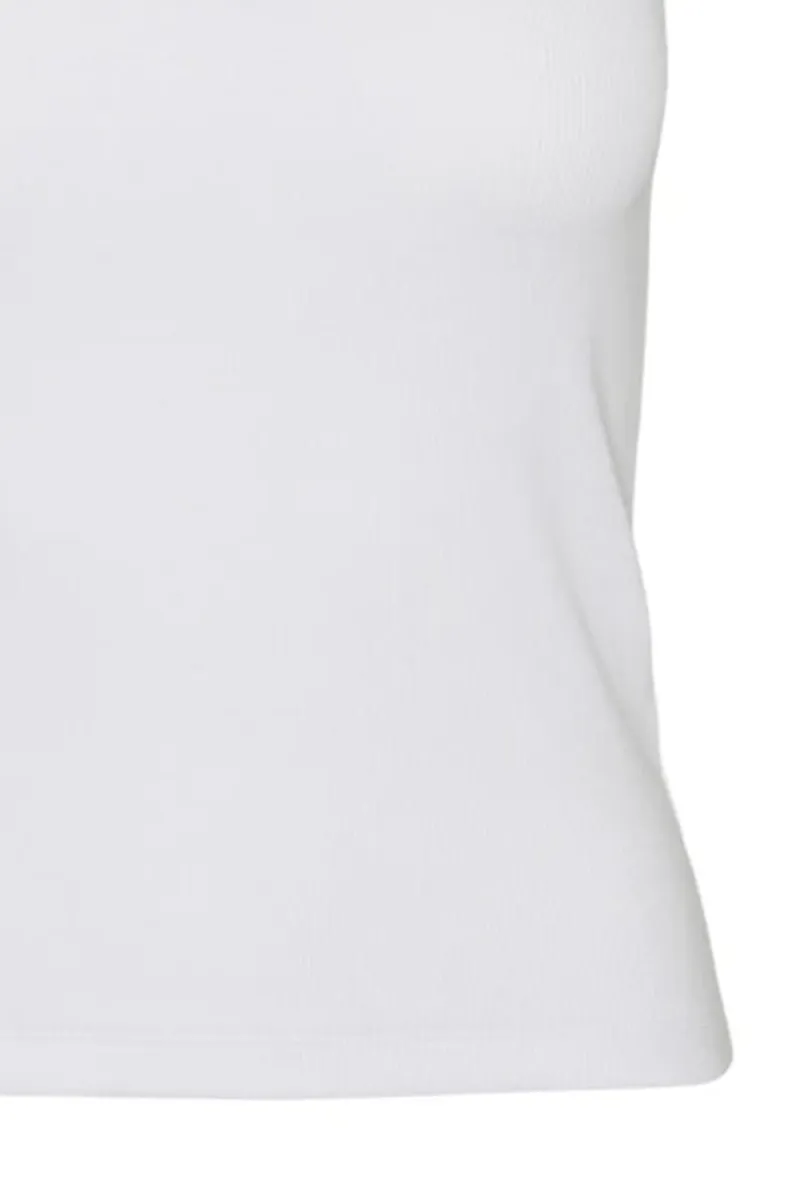 High Neck Ribbed Tank Tops