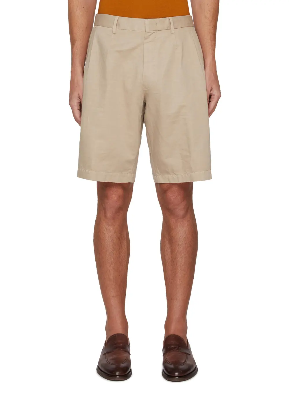 Casual Loose Breathable Light Beige Shorts