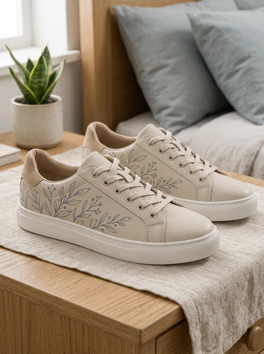 Women's Everyday Botanical Floral Art Skate Shoes