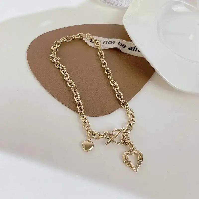 Heart Hammered Necklace
