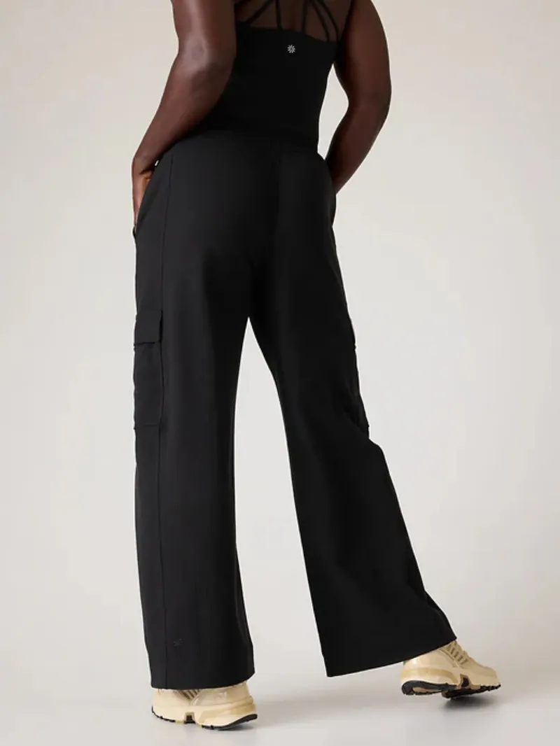 Wide-Leg Cargo Pants For Edgy Casual Style