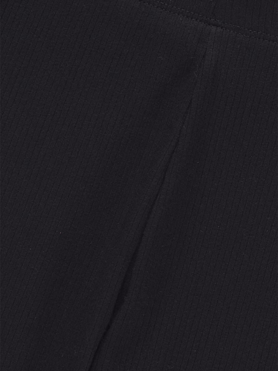 Black Ribbed Flared Leggings 2 Pack detail 1