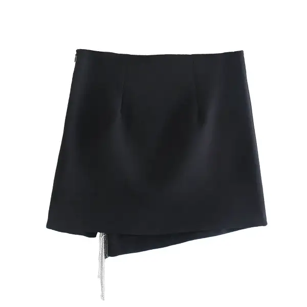 Fringed Mini Skirt