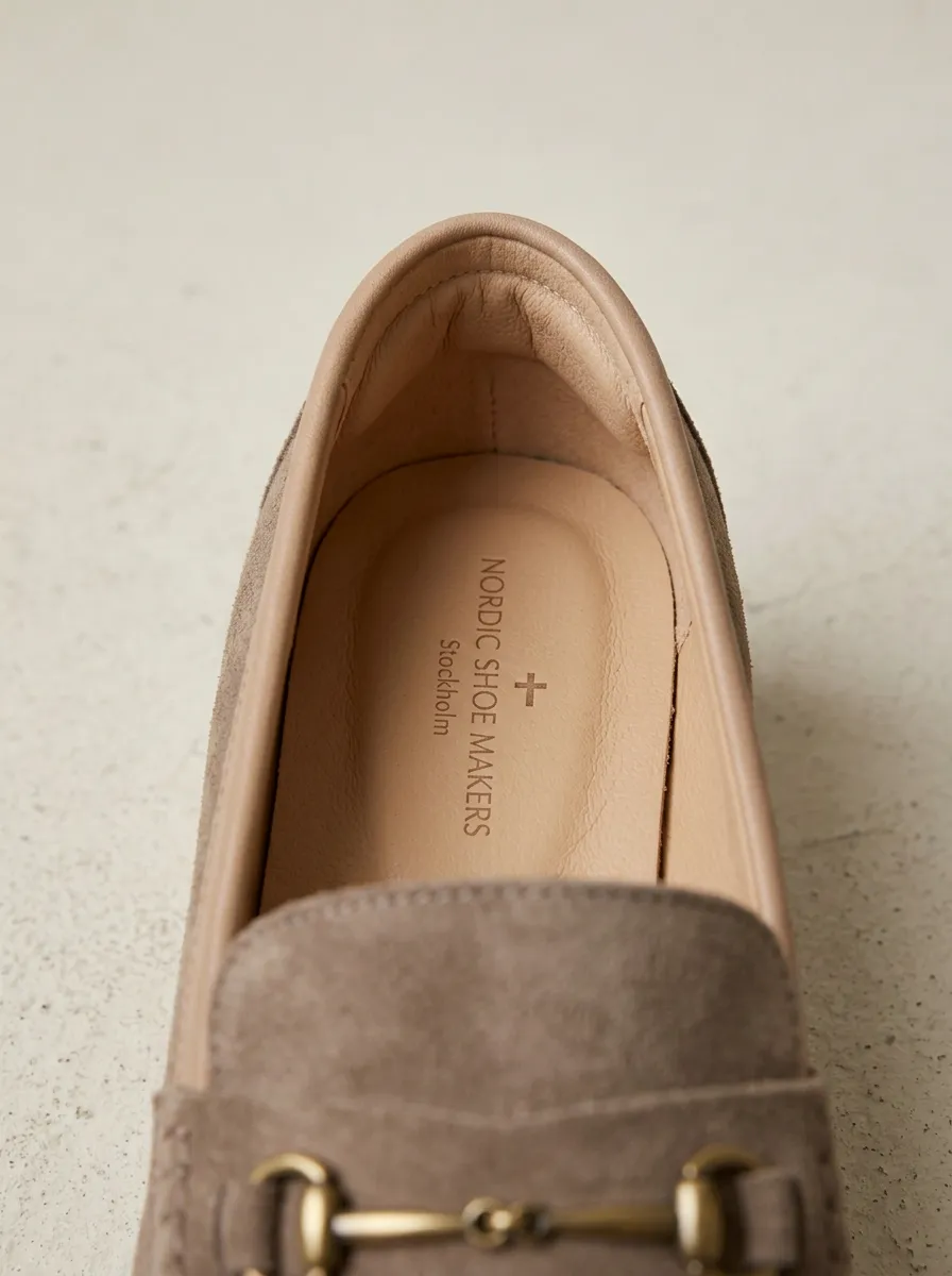 Women's Platform Minimalist Suede Wood Sole Loafers